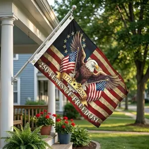 250th Anniversary American Flag 3x5 ft, 1776-2026 USA 250 Years of Freedom Flag, Made from 100% Polyester with Brass Grommets Fade Resistant, Indoor Outdoor Patriotic Eagle 4th of July Decoration