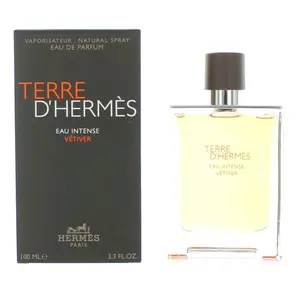 Terre DHermes Eau Intense Vetiver by Hermes for Men - 3.3 oz EDP Spray