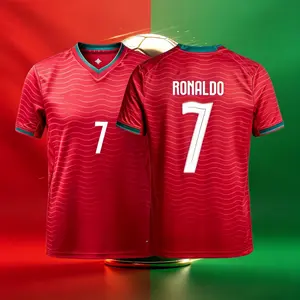 2026 Portugal National Home Away 7# Cristiano Ronaldo Short And Long Sleeve Soccer Jersey Fans Version Breathable