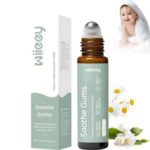 1-2 Pack Teething Roller: All-Natural Baby Teething Oil Roller for Gentle Relief - Safe & Soothing Teething Solution for Infants