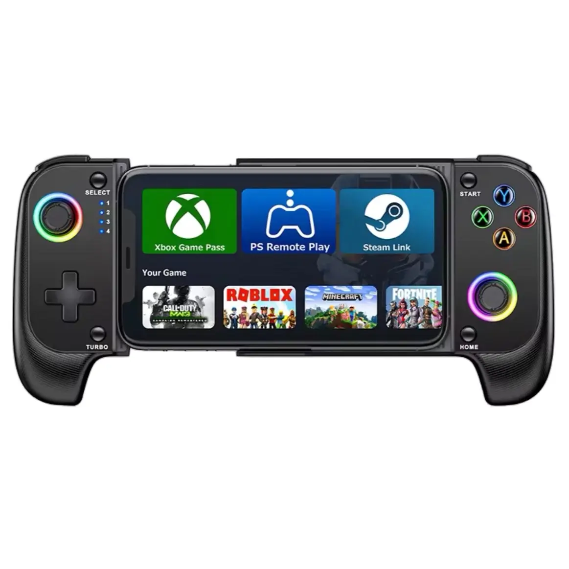 Cell Phone Gamepad Joystick for iPhone Android Control Bluetooth Controller Trigger with Hall Effect Stick Mobile Game