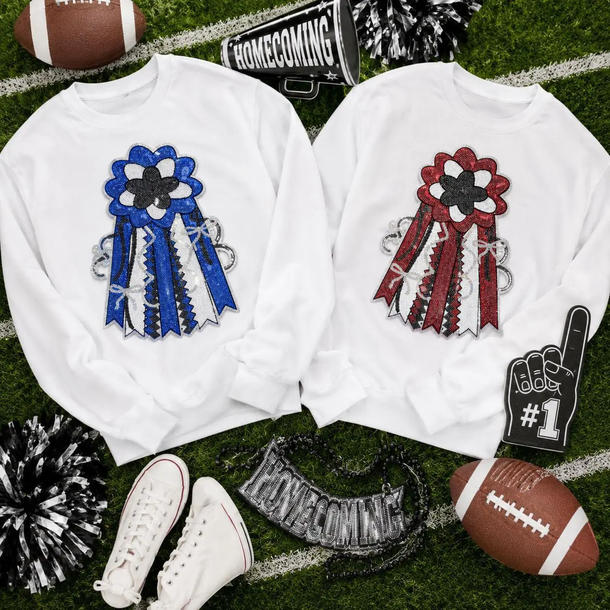 Homecoming Mum Sequins Patch