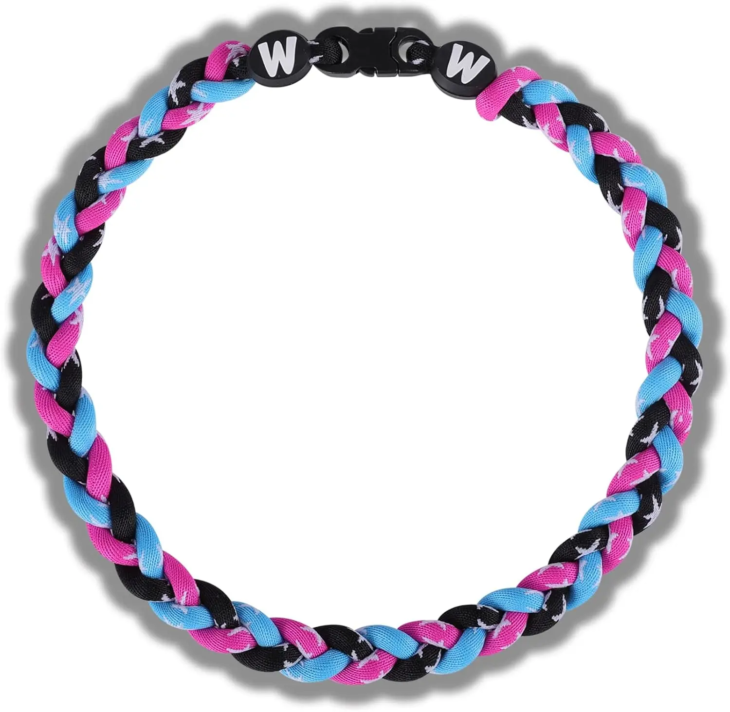 18 inch High-End Handmade Baseball Necklaces, 3 Colors, Lab Tested, 2025 New Tornado Fashion 3D Braided Design, Breathable w Soft & Comfy, All Seasons Gift for Baseball Fans, Three Colors, Soft Rope