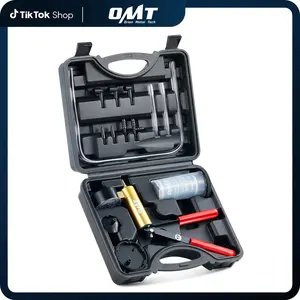 Orion Motor Tech Brake Bleeder Kit with Hand Vacuum Pump and Adapters, Brake Bleeding Kit for Brake Fluid Power Steering Fluid More, Vacuum Brake Bleeder Pump with Pressure Gauge Gray/Black/Blue, Car Diagnostic Tools