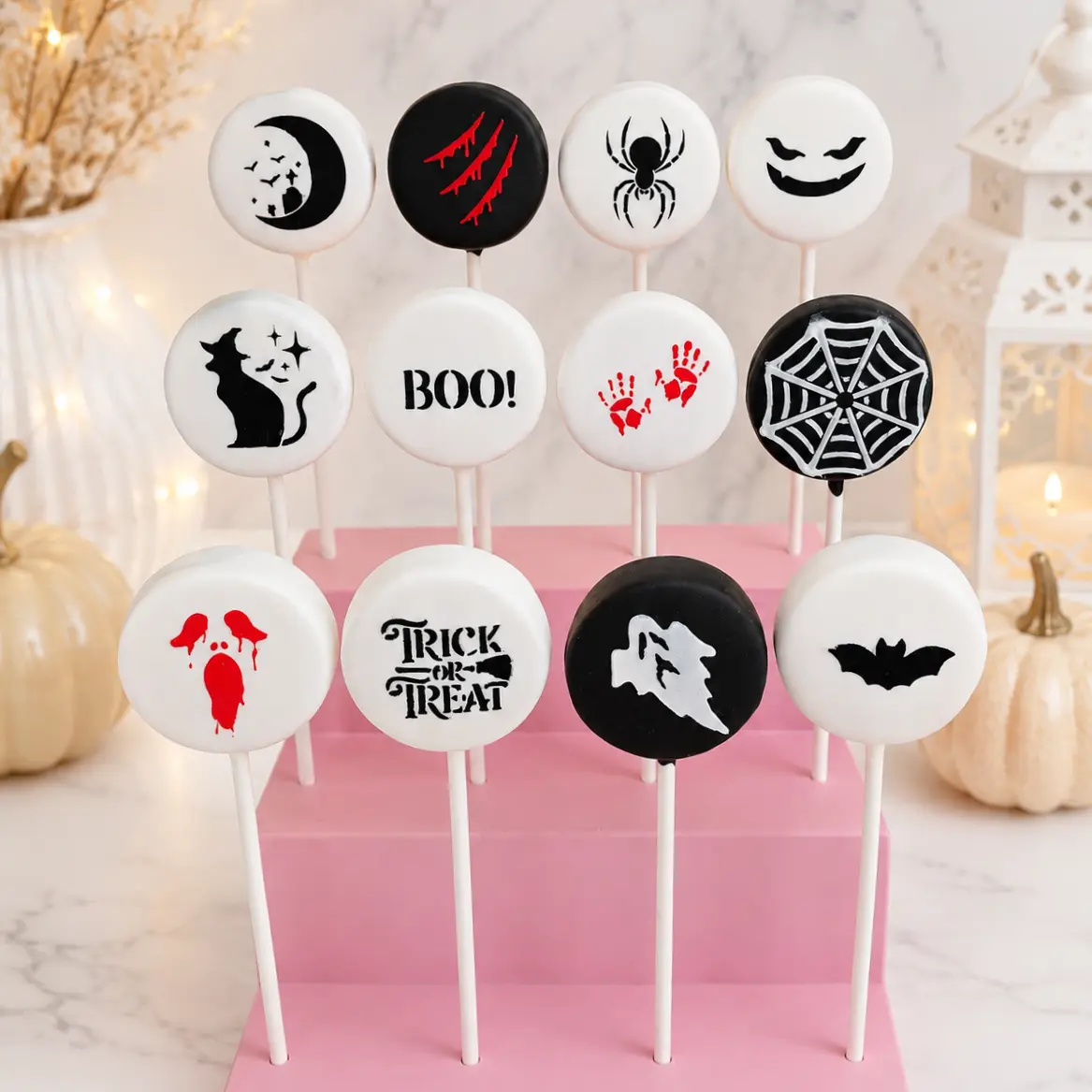 Halloween Cake pop Stencils Halloween Cake pop Stencils