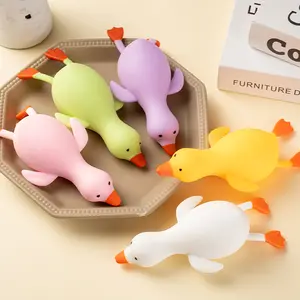 3 Pack Stretchy Duck Stress Relief Balls|   Soft Slow Rising Squishies, Fidget Toys for Adults & Kids, Squeeze Duck for Anxiety Relief, Party Favors Birthday Gifts steam