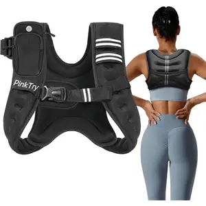 Weighted Vest, 6lb/8lb/12lb/16lb/20lb/25lb/30lb Weight Vest for Men Women, Body Weight Vests Adjustable for Strength Training, Running, Walking, Workout, Jogging, Fitness