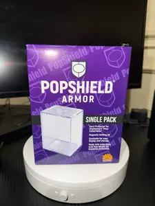 PopShield Armor 4-inch Vinyl Protector Box, UV Acrylic, Magnetic Lid