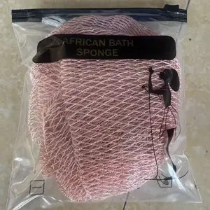 Authentic African Exfoliating Net Sponge - Ethically Sourced from Nigeria - Porous, Hygienic & Quick-Drying Exfoliating Bath Net