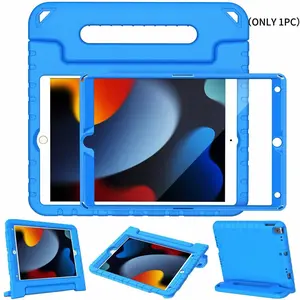 for iPad Series Protective Case with Screen Protector, Shockproof Foldable Handle Stand, Durable iPad Cover Accessories, Tablet Casing