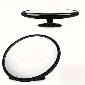 Artistic Round Wall Mounted Mirror, Horizontal Hanging Decorative Mirror, Home Decor Mirror, Lightweight Easy Installation, Ideal for Living Room Bedroom Office Retail Store, Wall Mirrors