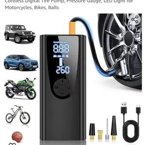 loranu Tire Inflator Portable Air Compressor, 10400mAh Battery & 150PSI Air Pump for Car Tires, Auto Shut-off