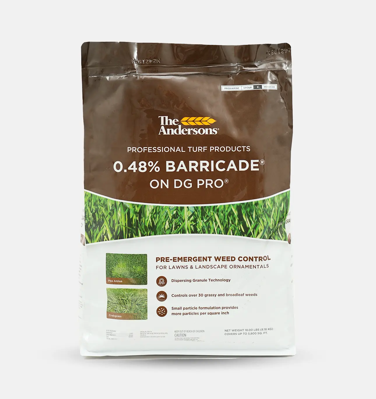 The Andersons Barricade Professional-Grade Granular Pre-Emergent Weed Control, 0.48% DG Pro, for Lawns & Landscapes, Landscape