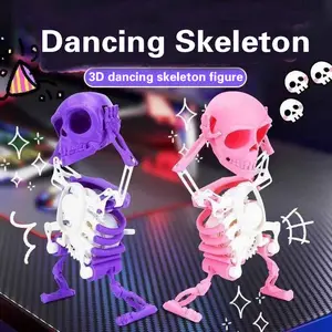 Dancing Skeleton Swing Wind-Up Toy, 3D Stereo Skeleton Figure, Self-Shaking Funny Stress Relief Toy, Fun and Unique Gift Idea
