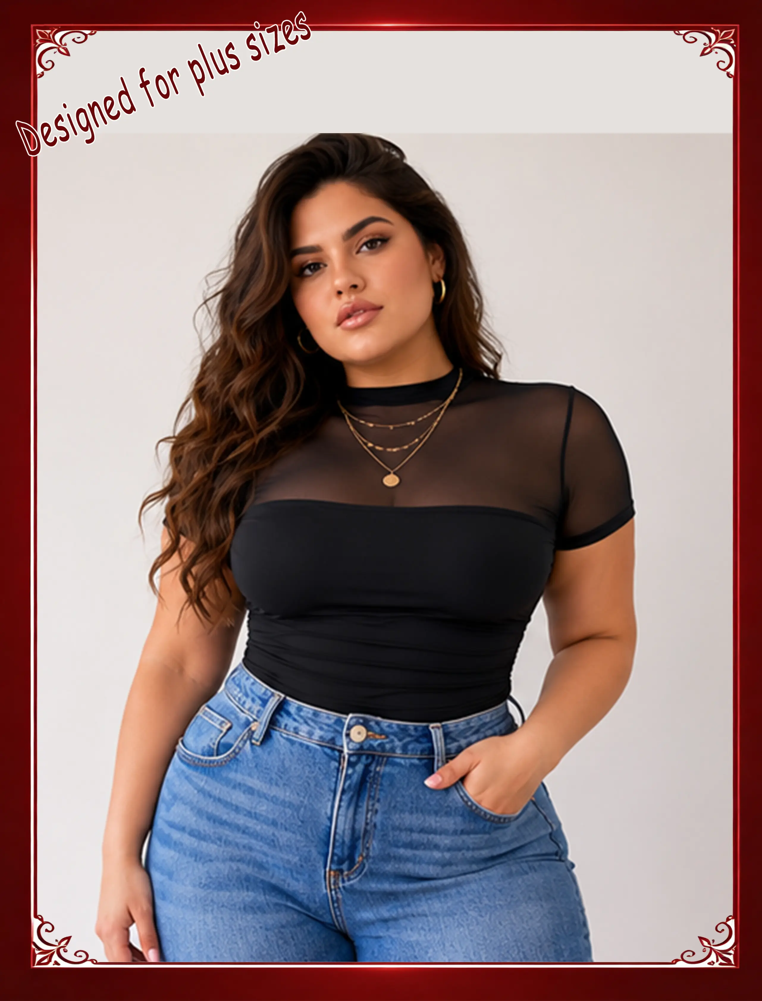 Women's Short Sleeve Turtle Neck 1-Piece Bodysuit - Mesh, Ruched Belly, Armpit-Friendly, Compression Tank, Weighted Vest, 2 Snap Closures on Crotch, Street Going Out Top, Elegant Feminine Womenswear weighted vest compression tank top weighted vests