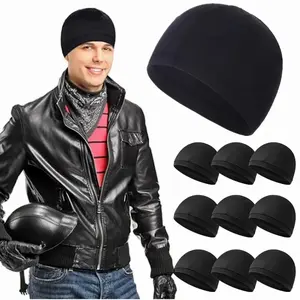 9pcs Men'S Cooling Skull Cap, Hard Hat Liner, Cycling Head Caps, Helmet Compatible, No Battery Needed, with Use Without Electricity for Motorcycle Riding, Christmas, Halloween, Thanksgiving