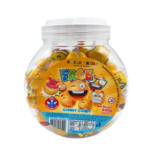 Smiley Kids Emoji Eyes Gummy Candy 50 (Pz)