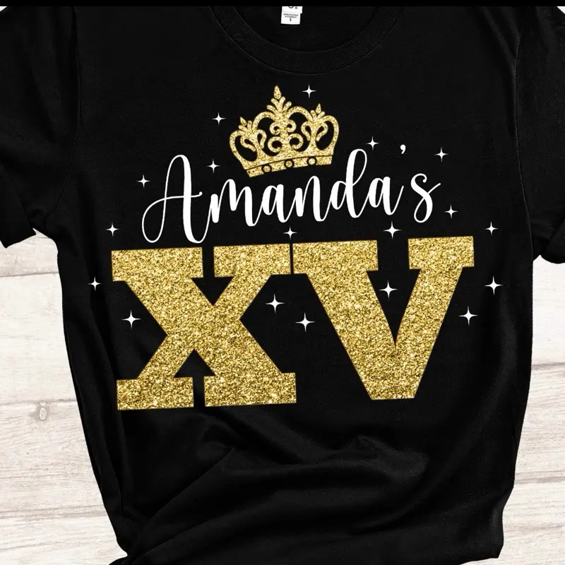 Quinceañera personalized shirt Quinceañera personalized shirt