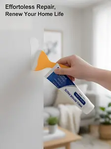 Wall Crack Repair Paste 250g, Quick-Drying Drywall Patch, Waterproof Wall Mending Compound, Easy DIY Home Wall Repair Tool White Spackle Kit