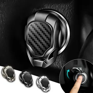New Car One-Button Start Protection Cover, Ignition Switch Button Decoration Sticker, Universal Car Interior Modification Accessory, Car Accessories
