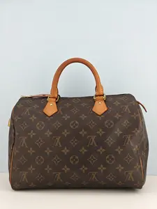 Pre-owned Monogram coated canvas Clutches & Wristlets Louis Vuitton Speedy 30 Monogram Canvas Handbag【SP3186】