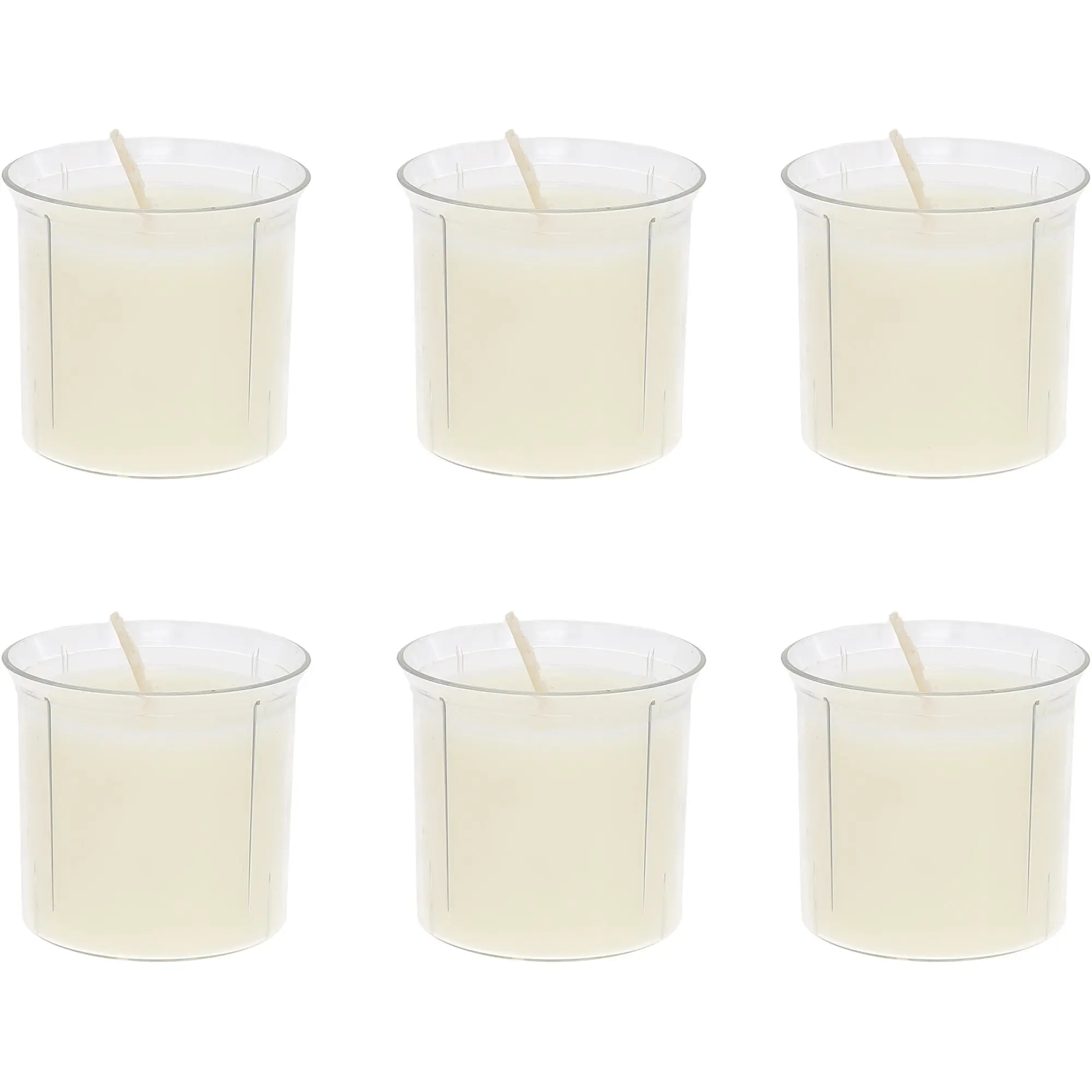 Candle Refills 100% Soy Wax Candle Inserts 6 Pieces