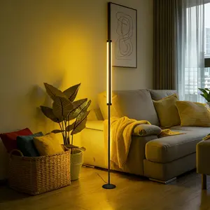 Multifunctional RGB LED Floor Lamp, Height Adjustable, USB Powered, Modern Simple Design for Every Room, Home Decor Lighting, Home Decoration Lamp, Modern Standing Light, Height Adjustable Lamps