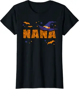 Womens Nana Witch Cute Grandma Nana Halloween Costume Funny T-Shirt - Tylerjame Shop 68B08HRF5555