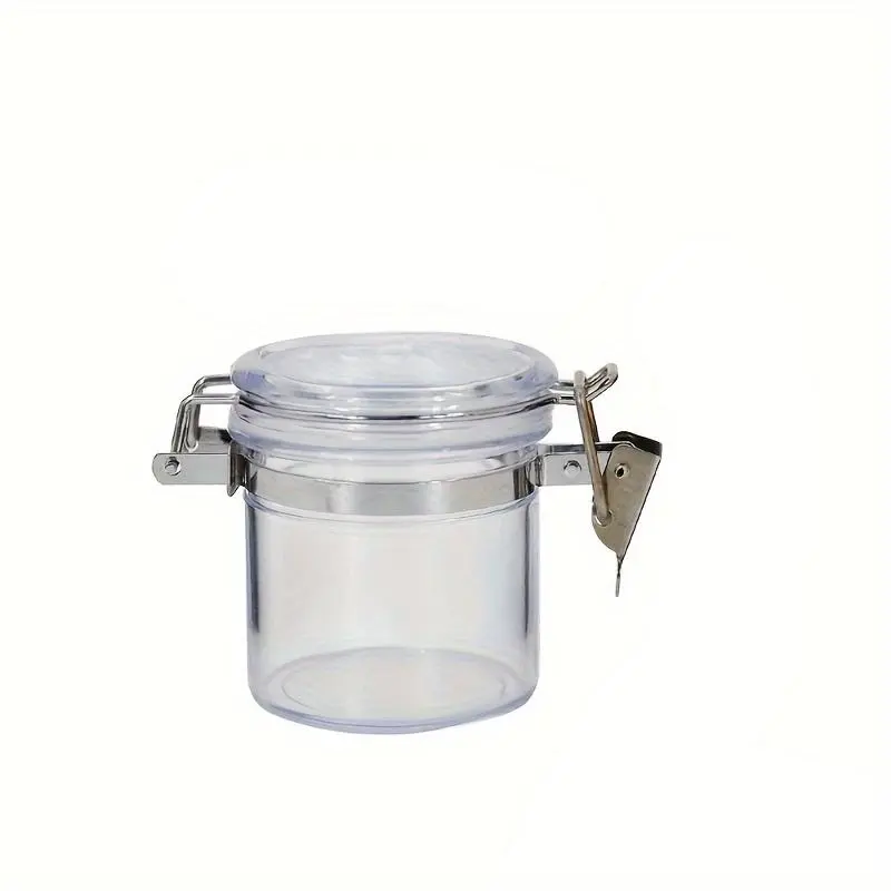 Airtight Stash Plastic Jar with Clamping Lid Smell Proof Airtight Storage Container Plastic Containers