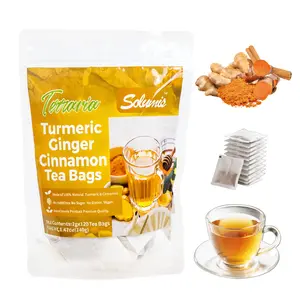 Turmeric Tea Herbal Anti-Inflammatory Tea, 100% natural, eco-friendly tea bags. Contains turmeric, ginger, and cinnamon. Biodegradable tea bags. Sugar-free, Caffeine Free, gluten-free, vegan healthy beverage. #Summervibes, Premium Herbal Blend