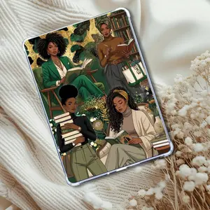 Green Brown Olive Collage Reader Insert: Kindle or eReader Decor for Book Lovers