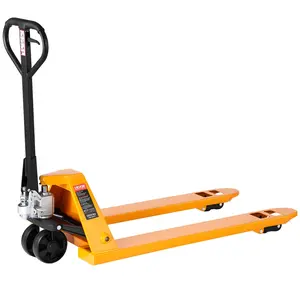 VEVOR Manual Pallet Jack Hardware Tools, 5500 lbs Load Capacity, 48L x 27W in Forks, 3.35-7.1 in Lift Height, for Material Handling in Warehouse, Manufacturing