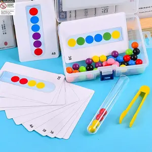 1 Set Bead Catcher Toy, Shape Sorter, Beads Clipping Tube Toy Fine Motor Skills Training Toy, Educational Toy for Kids