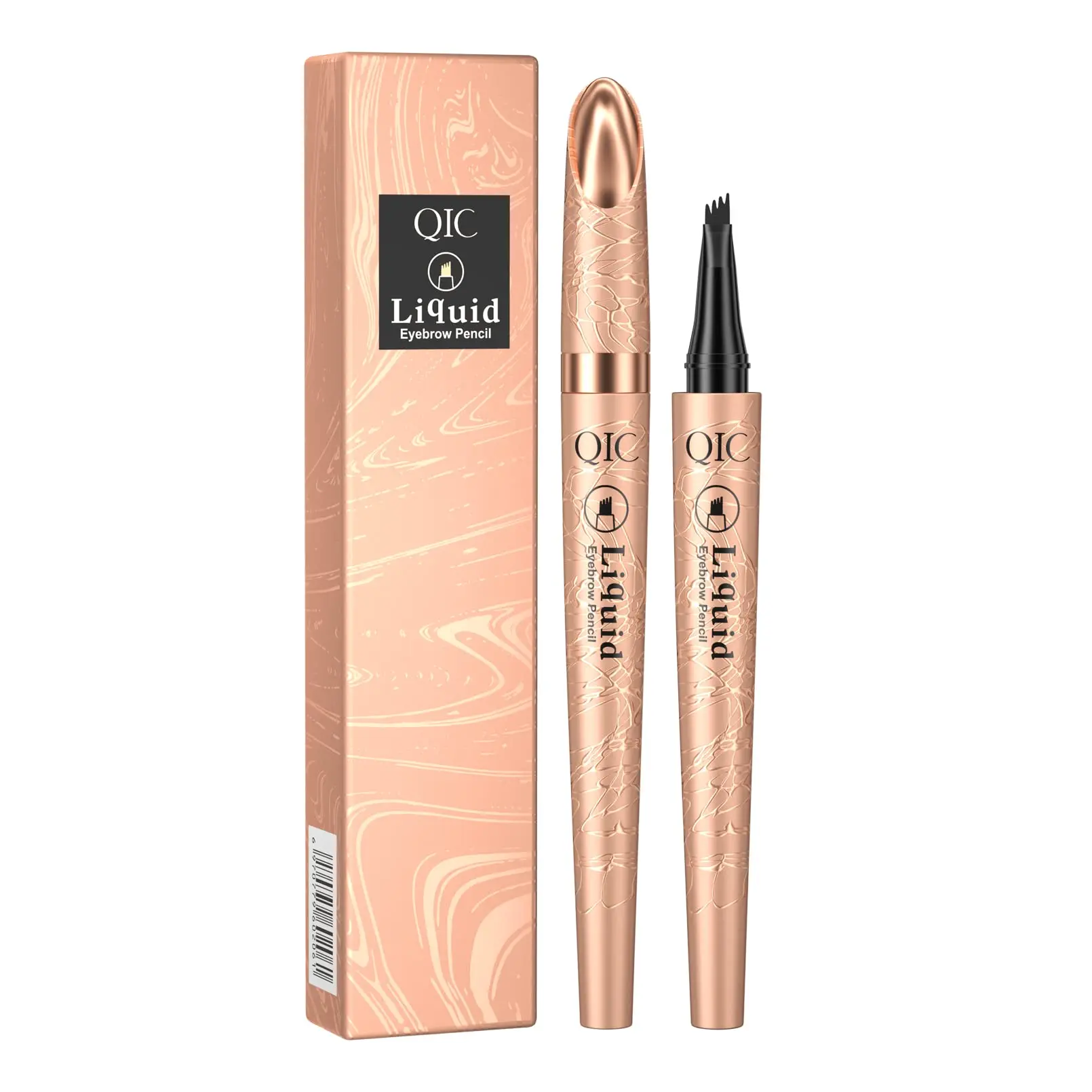 Eyebrow Pencil,Light Brown 4-Point Micro-Fork Tip Eyebrow Pen,Smudge-Proof Portable Microblading Eyebrow Pencil,Long-Lasting Waterproof Eye Makeup To Create Natural Exquisite Eyebrow Hair for Daily Women Beauty Cosmetics
