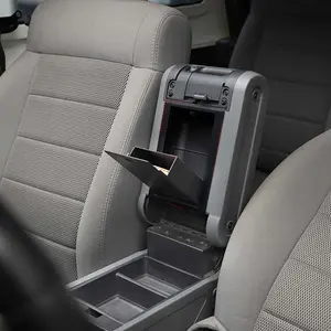Car Armrest Box, Car Console Organizer, Armrest Storage Tray for 2007-2010 Jeep Wrangler JK Center Console Insert