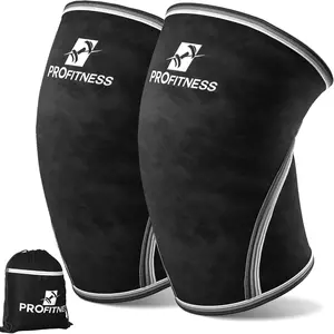 ProFitness Knee Sleeves for Weightlifting - 7mm Thick Neoprene Support for Men & Women - Ideal for Squats, Powerlifting & Deadlifts