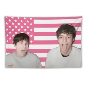Hamzah and Martin wall tapestry poster for college dorm cave bedroom living room office party decoration gift