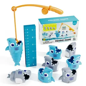 Shark Fishing Game for Kids Preschool Math Games for 3 Year Olds Toddler Fine Motor Learning Toys Interactive Preschool Learning Toys Fun Family Board Games for Boys and Girls