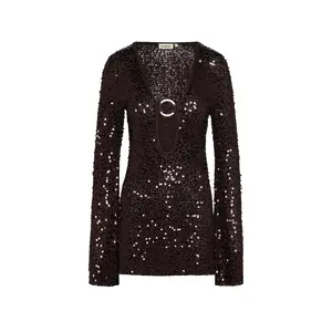 Montego Mini Dress - Espresso Sequin