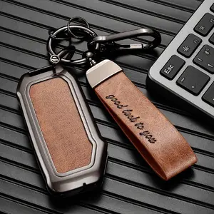 Kia Zinc Alloy Key Fob Cover with Lanyard Key Chain - For Kia Ceed, Cerato, Forte, Sorento, Soul, Sportage, Telluride, K5 - Car Key Remote Case Shell Protector - Car Key Accessory - Accessories - Perfect Gift for Kia Owners