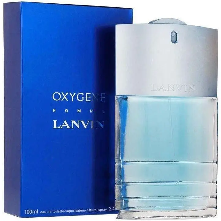 LANVIN Oxygene Homme Eau de Toilette, Long-Lasting Men's Cologne Spray with Aromatic Notes of Blue Iris, Gardenia & Musk, 3.4 fl oz, Cologne Scent