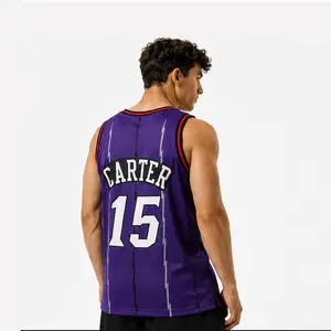 Men's #15 Air Legend Toronto Basketball 1998-99 Retro Fan Jersey Purple