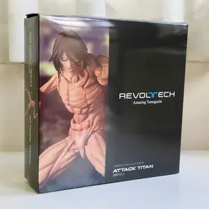 15CM KAIYODO Revoltech AMAZING YAMAGUCHI Attack Titan Eren Jaeger Anime Action Figures Model Collection Toy