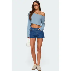 Birdy Low Rise Denim Shorts