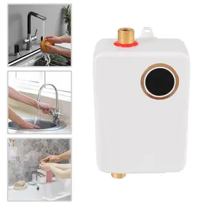 Instantaneous compact electric water heater with LED display and memory function - compact, safe and energy saving