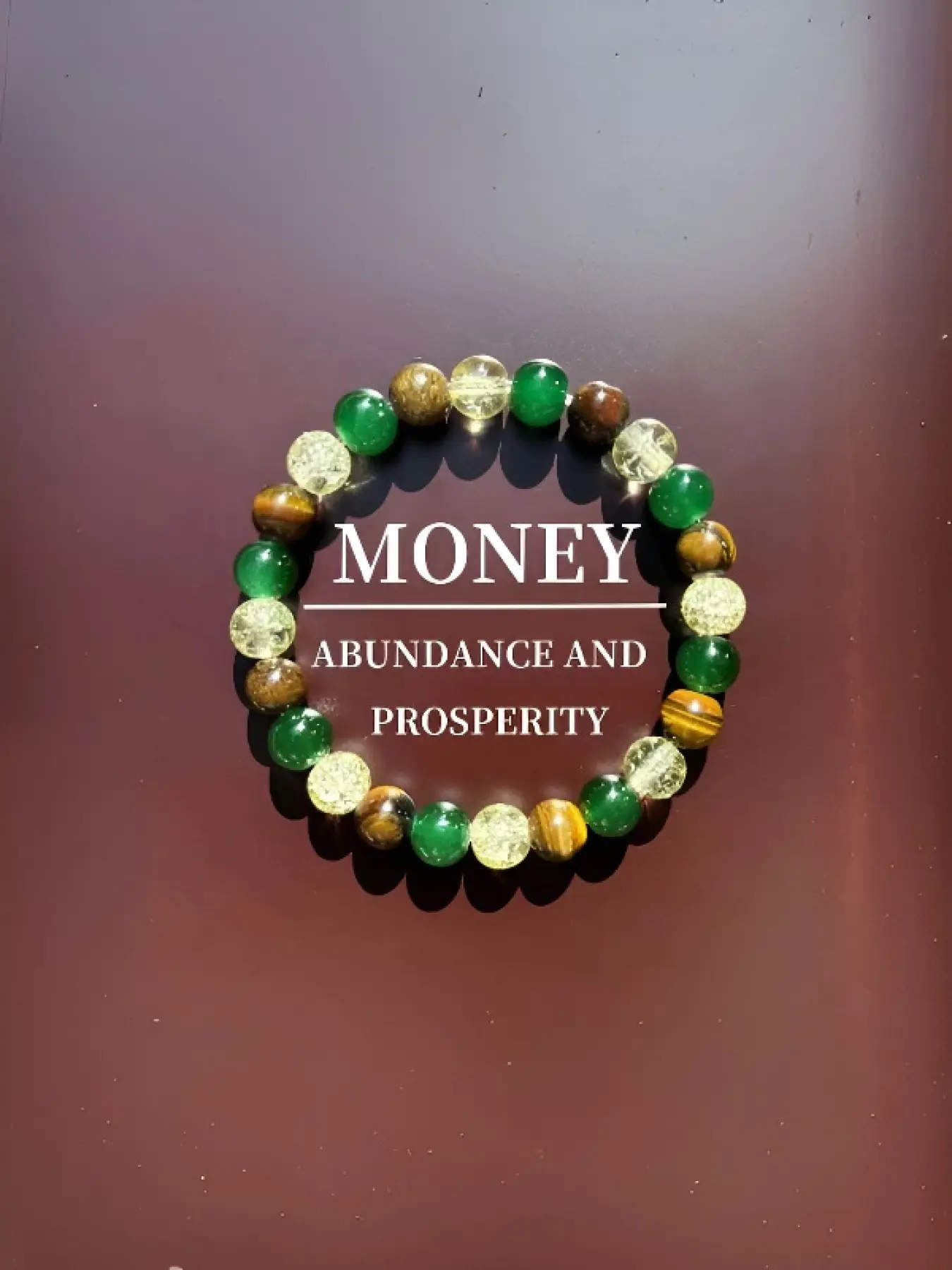 Tiger's Eye Bracelet, Crystal bracelets, 8mm, natural healing crystal, suitable for both men and women, brings good luck, amulet, birthday gift, Christmas gift, relieves anxiety, balances chakras, adjustable strap, elegant and simple