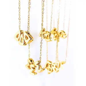 Bubble Letter Sorority Necklace
