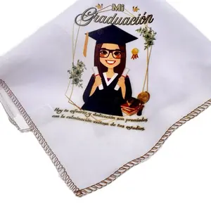 Graduation Party Favors 12pcs Napkins Recuerdos para Graduacion with Cute Graduation Girl Design and Inspirational Message