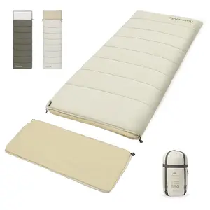 Naturehike 0 Degree Spliceable Double Sleeping Bag for Adults, Lightweight Waterproof Camping Sleep Bag with Hollow Cotton for Cold & Warm Weather FathersDayGift