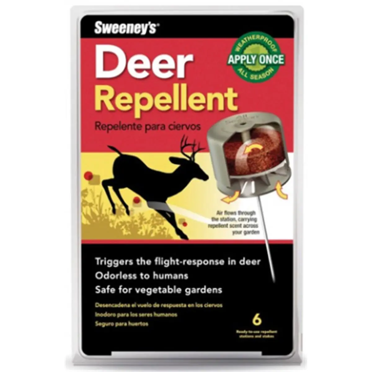 Woodstream 5962 Safer Deer Off Repellent - Pack of 6 - 6 Per Pack